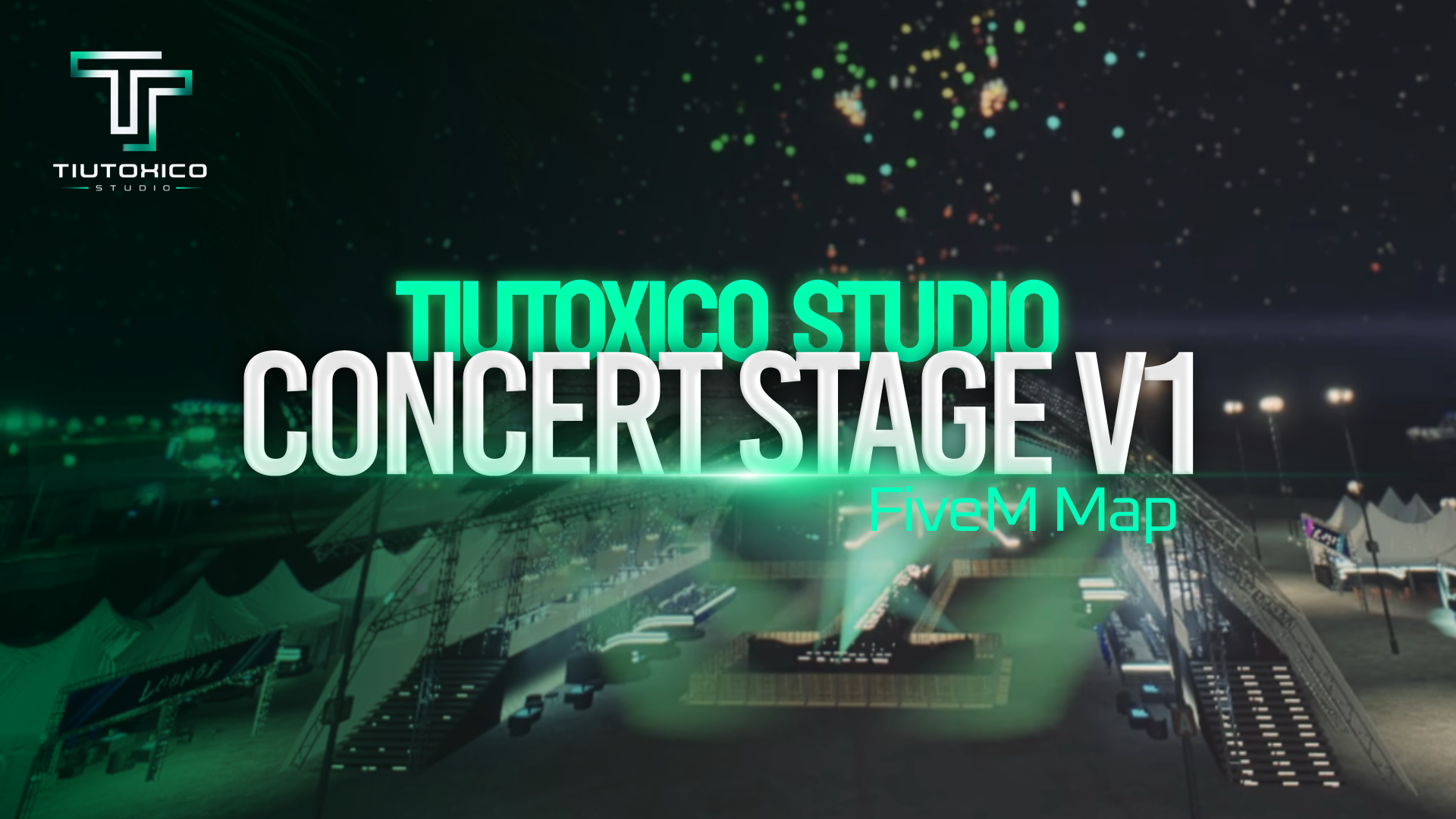 Concert Stage V1 - FULL PACKAGE (with elevator and firework scripts)